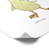 Affiche de canard Mignon bébé animal de la ferme o (Coin)