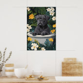 Affiche de Cane Corso dans une baignoire, affiche  (Cuisine)