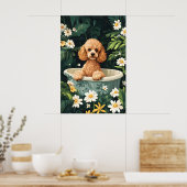 Affiche de Caniche dans la Baignoire, Affiche de C (Cuisine)