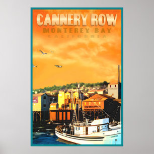 Affiche de Cannery Row Californie Voyage Monterey 