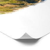 Affiche de Cannon Beach Oregon, Aquarelle, Sur mes (Coin)