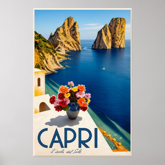 Affiche de Capri, Italie (Devant)