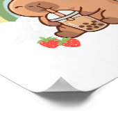 Affiche de capybara mignon pour salon (Coin)