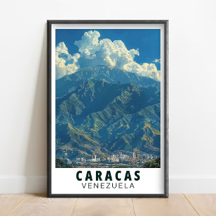 Affiche de Caracas Art - Montagne Avila- Avila Ven