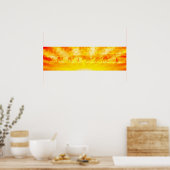 Affiche de caravane de chameau à explosion solaire (Cuisine)