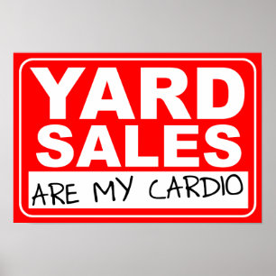 Affiche de Cardio pour Vente de Jardin