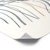 Affiche de carte abstraite de ligne de contour (Coin)