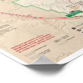 Affiche de carte Arches (Coin)