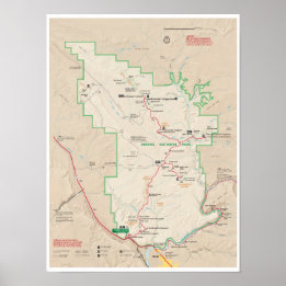 Affiche de carte Arches
