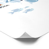 Affiche de carte de l'Estonie (Coin)