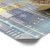 Affiche de carte de Pâques en feuille d'aluminium (Coin)