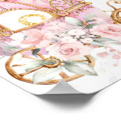 Affiche de carte et de cadeaux de calèche rose de (Coin)