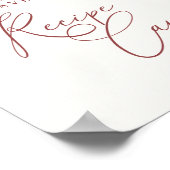 Affiche de cartes de recette de douche nuptiale bo (Coin)