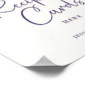 Affiche de cartes de recettes de douche nuptiale f (Coin)