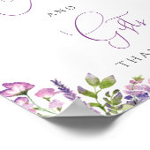 Affiche de cartes et cadeaux de lavande violette à (Coin)