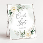 Affiche de cartes et cadeaux floraux élégants feui