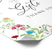 Affiche de Cartes Fleuries à l'Aquarelle et Cadeau (Coin)