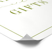 Affiche de cartes vertes et cadeaux ROWAN (Coin)
