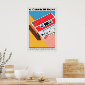 Affiche de cassette audio – Impression d'art mural (Cuisine)