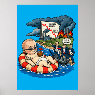 Affiche de catastrophe naturelle El Niño
