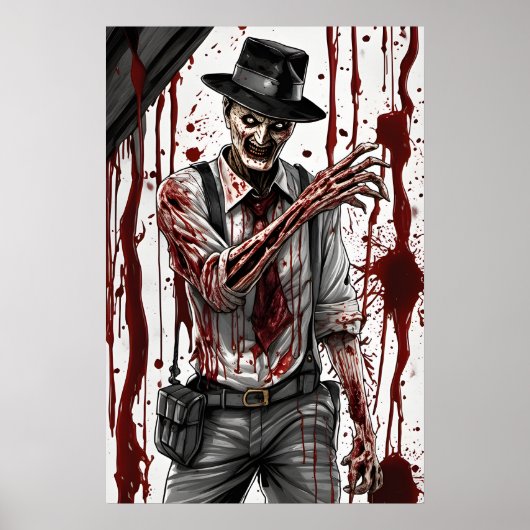 Affiche de Cauchemar d'Horreur - Art Mural d'Hallo (Devant)