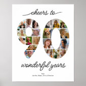 Affiche de célébration de collage de 90 photos per (Devant)