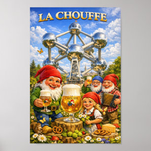 Affiche de célébration de la bière Whimsical Bruss