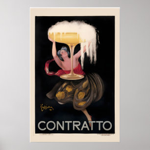 Affiche de célébration du Champagne vintage 1922