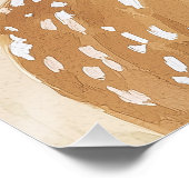 Affiche de cerf mignon Art mural de nursery pastel (Coin)