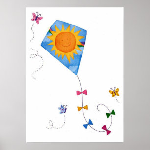 affiche de cerf-volant