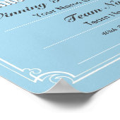 Affiche de certificat de concours de dominos (Coin)