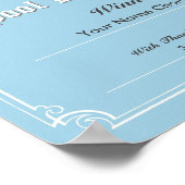 Affiche de certificat de gagnant de concours de bi (Coin)
