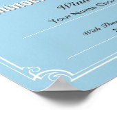 Affiche de certificat de gagnant de concours de do (Coin)
