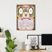 affiche de certificat marié (Bureau à domicile)
