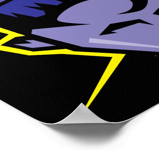 Affiche de cerveau high-tech (Coin)