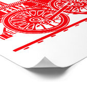 Affiche de chambre d'enfant personnalisée avec tra (Coin)