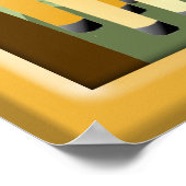 Affiche de chambre d'enfants avec animaux de safar (Coin)