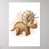 Affiche de chambre d'enfants avec dinosaures impri (Devant)