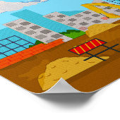 Affiche de chambre pour enfants excavatrice Impres (Coin)