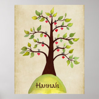 Affiche de chambre pour enfants pépinière d'arbre 