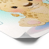 Affiche de chambre pour enfants Tigre Safari pour  (Coin)