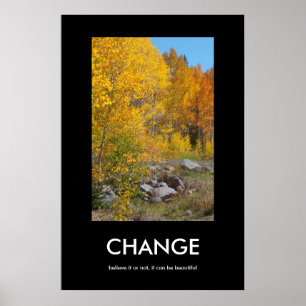 Affiche de changement du bord de l'automne belle