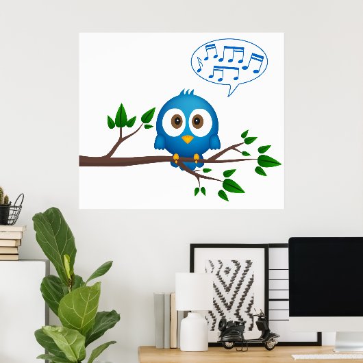 Affiche de chant (Bureau à domicile)