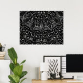 Affiche de Charcoal Mandala (Bureau à domicile)
