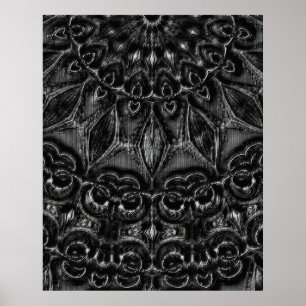 Affiche de Charcoal Mandala