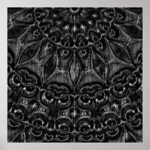 Affiche de Charcoal Mandala