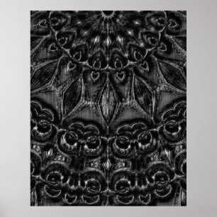 Affiche de Charcoal Mandala
