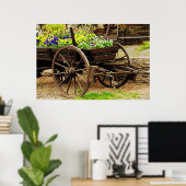Affiche de chariot de fleurs (Bureau à domicile)