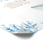 Affiche de chasse de l'été Ocean Bleu Vous Bientôt (Coin)