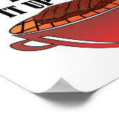 Affiche de chasse drôle de cerf réchauffé à la cha (Coin)